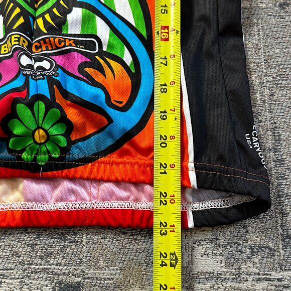 World Jersey Hippy Chick Wise Owl Groovy Cycling Precaryous Biker Medium Shirt - Picture 6 of 11